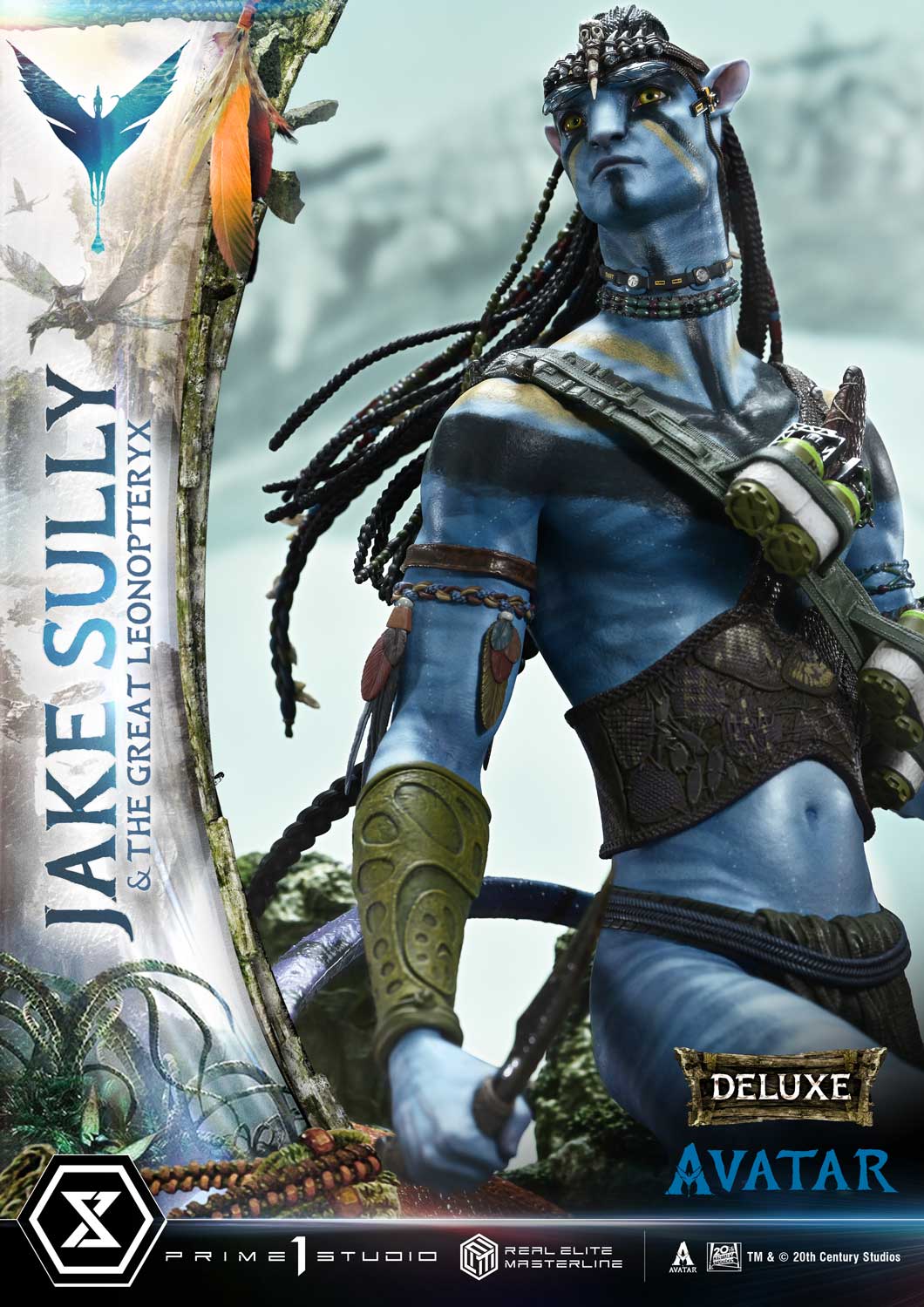 Real Elite Masterline Avatar (Film) Jake Sully &amp; The Great Leonopteryx Avatar Legacy Collection Deluxe Bonus Version