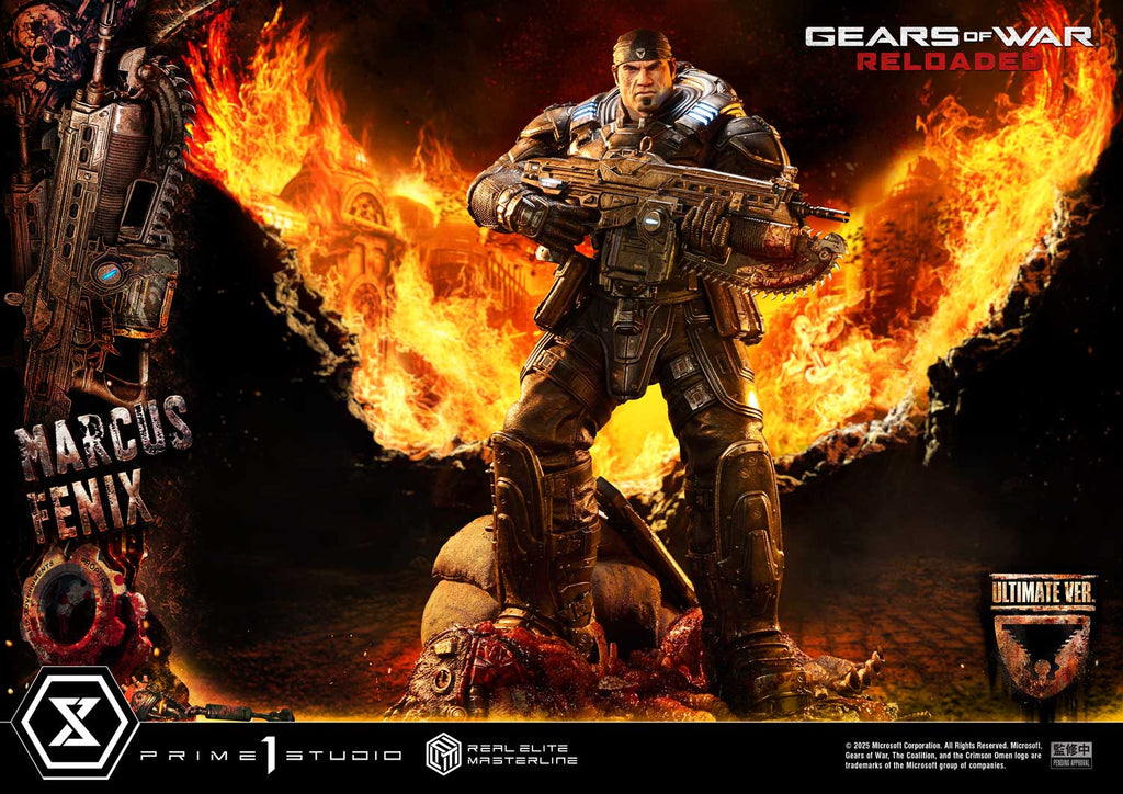 Real Elite Masterline Gears of War: Reloaded Marcus Fenix Ultimate Bonus Version