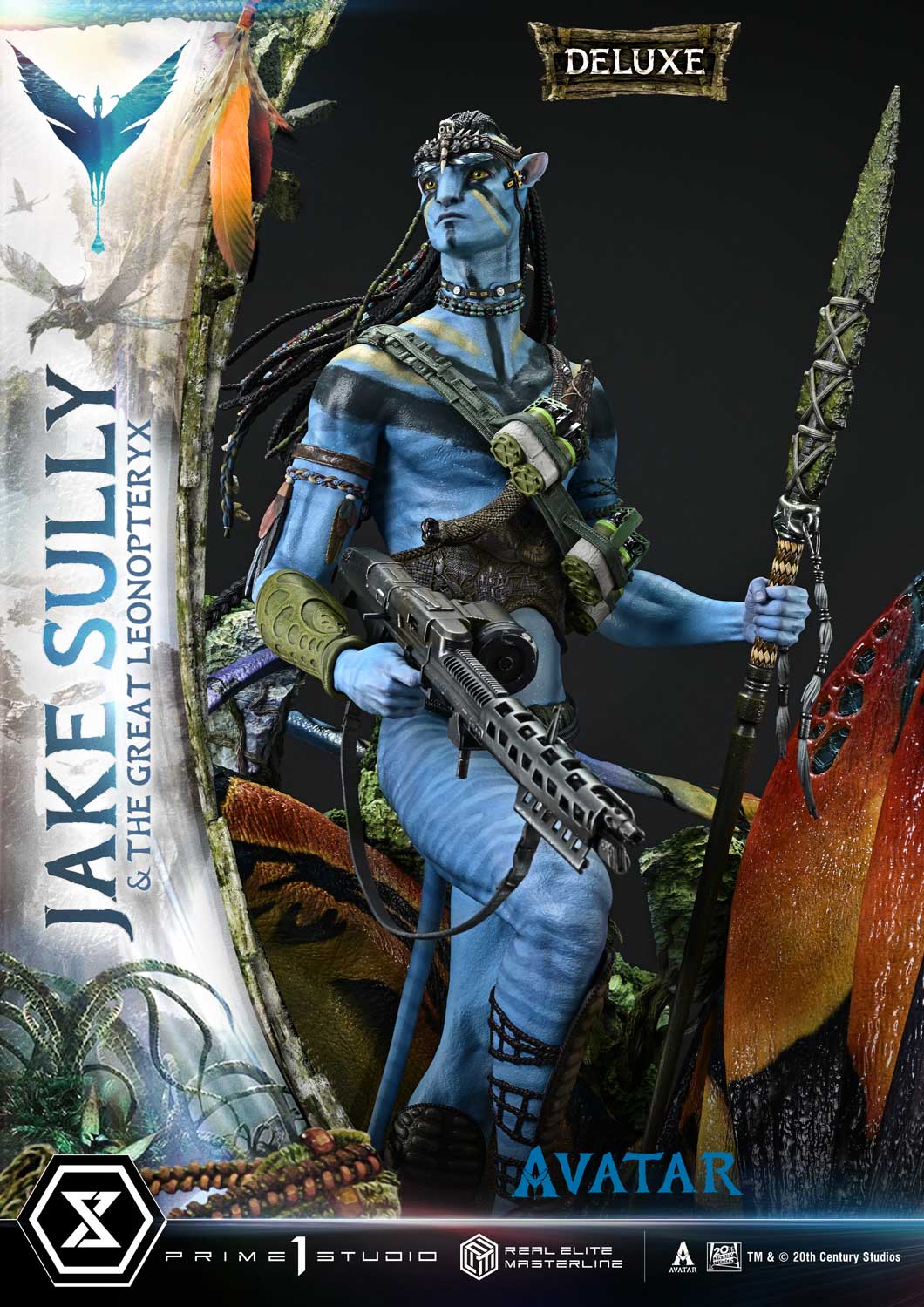 Real Elite Masterline Avatar (Film) Jake Sully &amp; The Great Leonopteryx Avatar Legacy Collection Deluxe Bonus Version