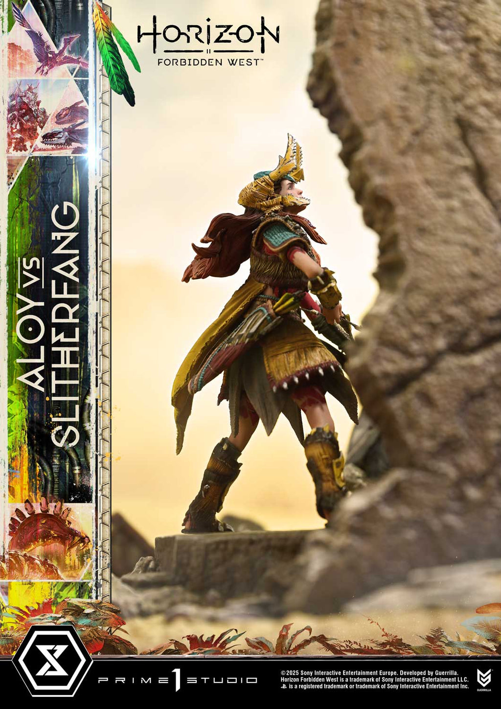 Ultimate Diorama Masterline Horizon Forbidden West Aloy vs. The Slitherfang Bonus Version