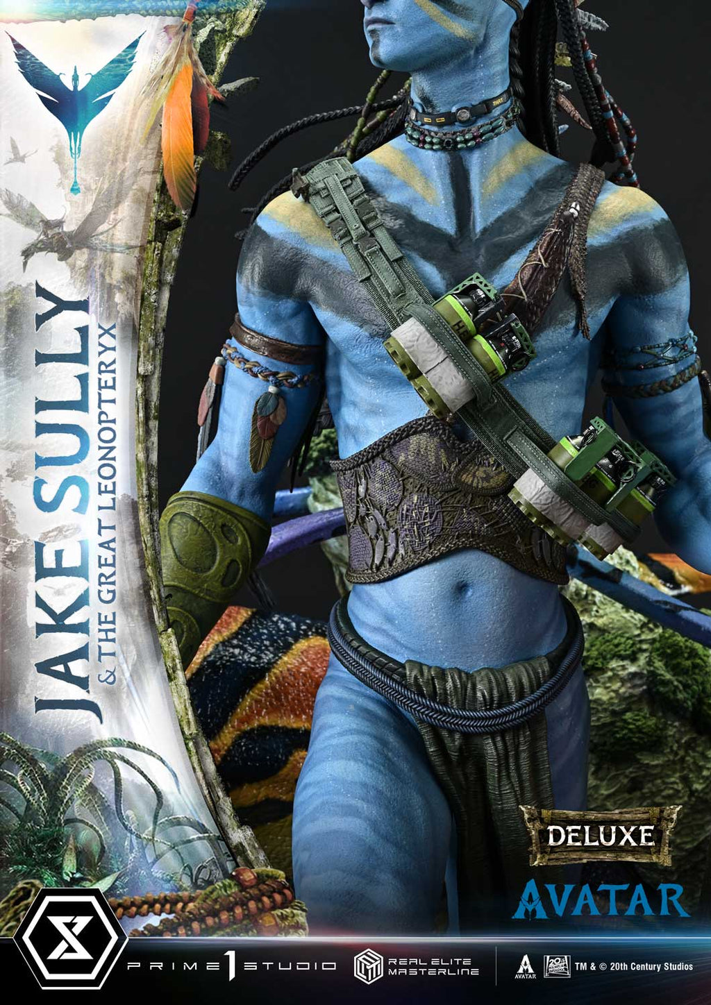 Real Elite Masterline Avatar (Film) Jake Sully &amp; The Great Leonopteryx Avatar Legacy Collection Deluxe Bonus Version