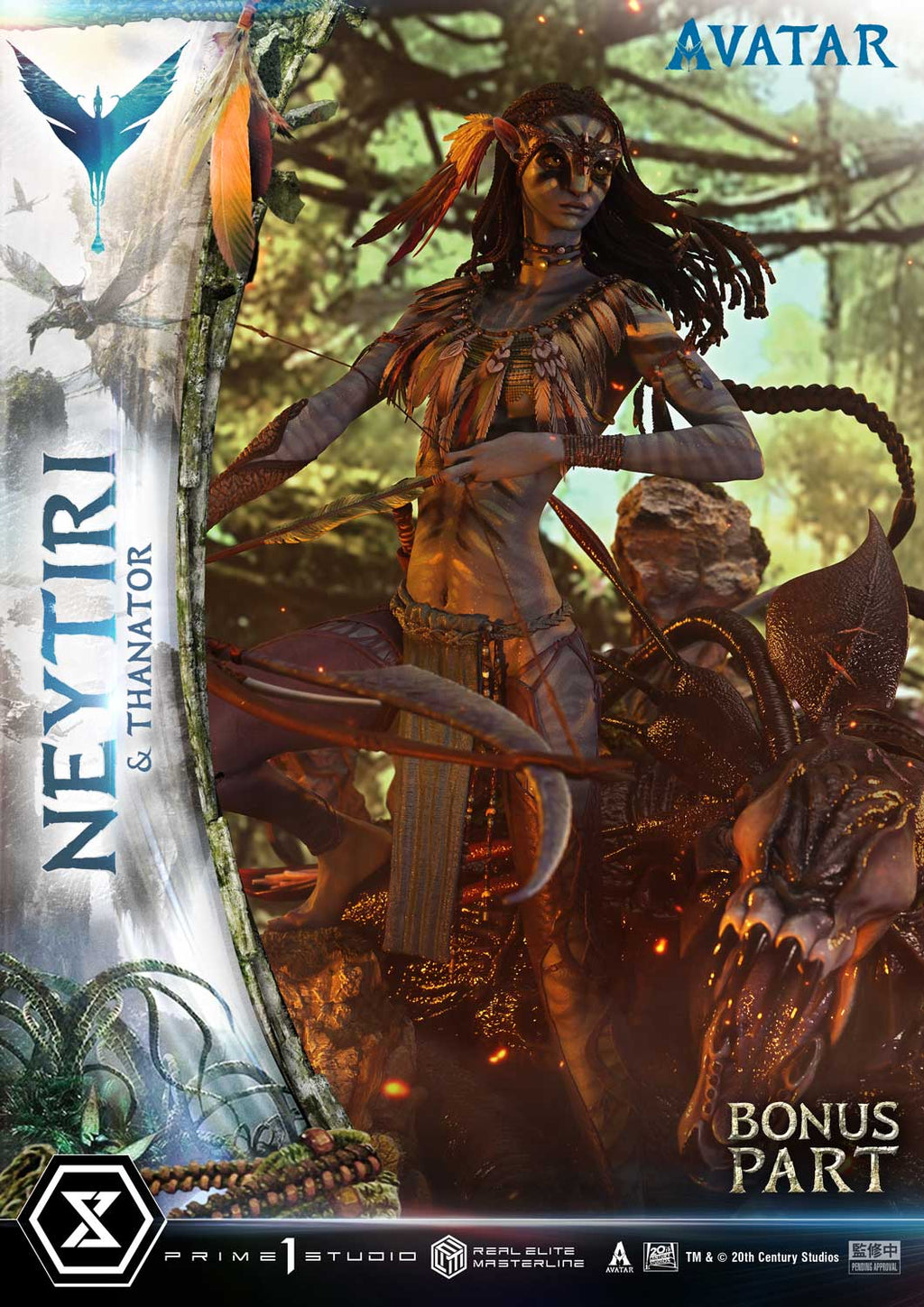 Real Elite Masterline Avatar (Film) Neytiri &amp; Thanator Avatar Legacy Collection Deluxe Version