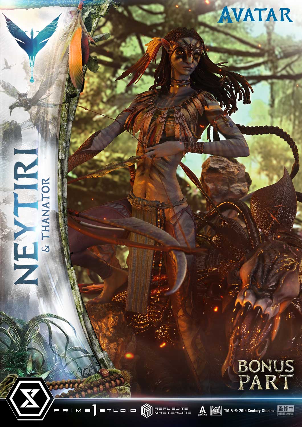 Real Elite Masterline Avatar (Film) Neytiri &amp; Thanator Avatar Legacy Collection Deluxe Version