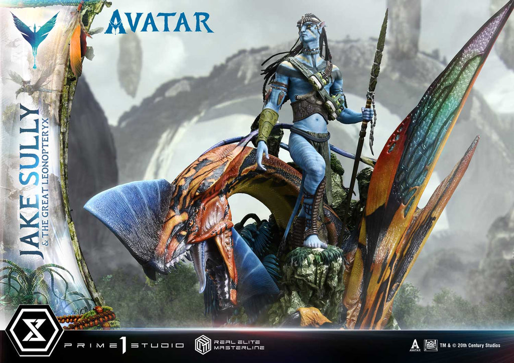 Real Elite Masterline Avatar (Film) Jake Sully &amp; The Great Leonopteryx Avatar Legacy Collection Deluxe Bonus Version