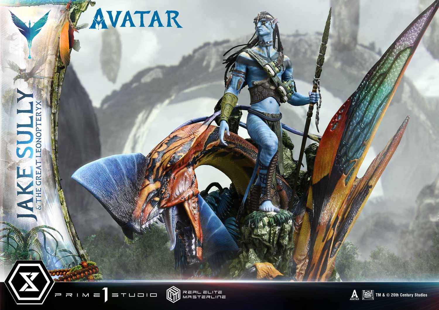 Real Elite Masterline Avatar (Film) Jake Sully &amp; The Great Leonopteryx Avatar Legacy Collection Deluxe Bonus Version