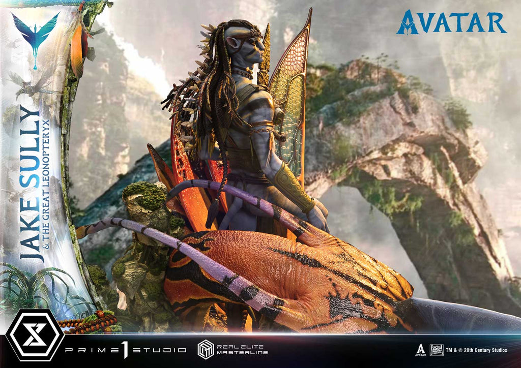 Real Elite Masterline Avatar (Film) Jake Sully &amp; The Great Leonopteryx Avatar Legacy Collection Deluxe Bonus Version