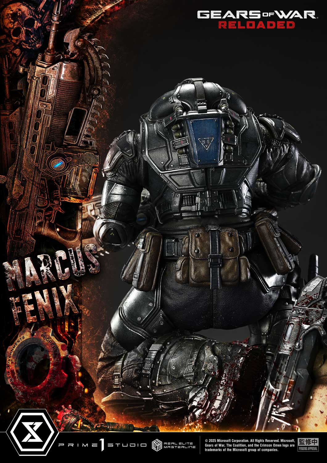 Real Elite Masterline Gears of War: Reloaded Marcus Fenix Ultimate Bonus Version