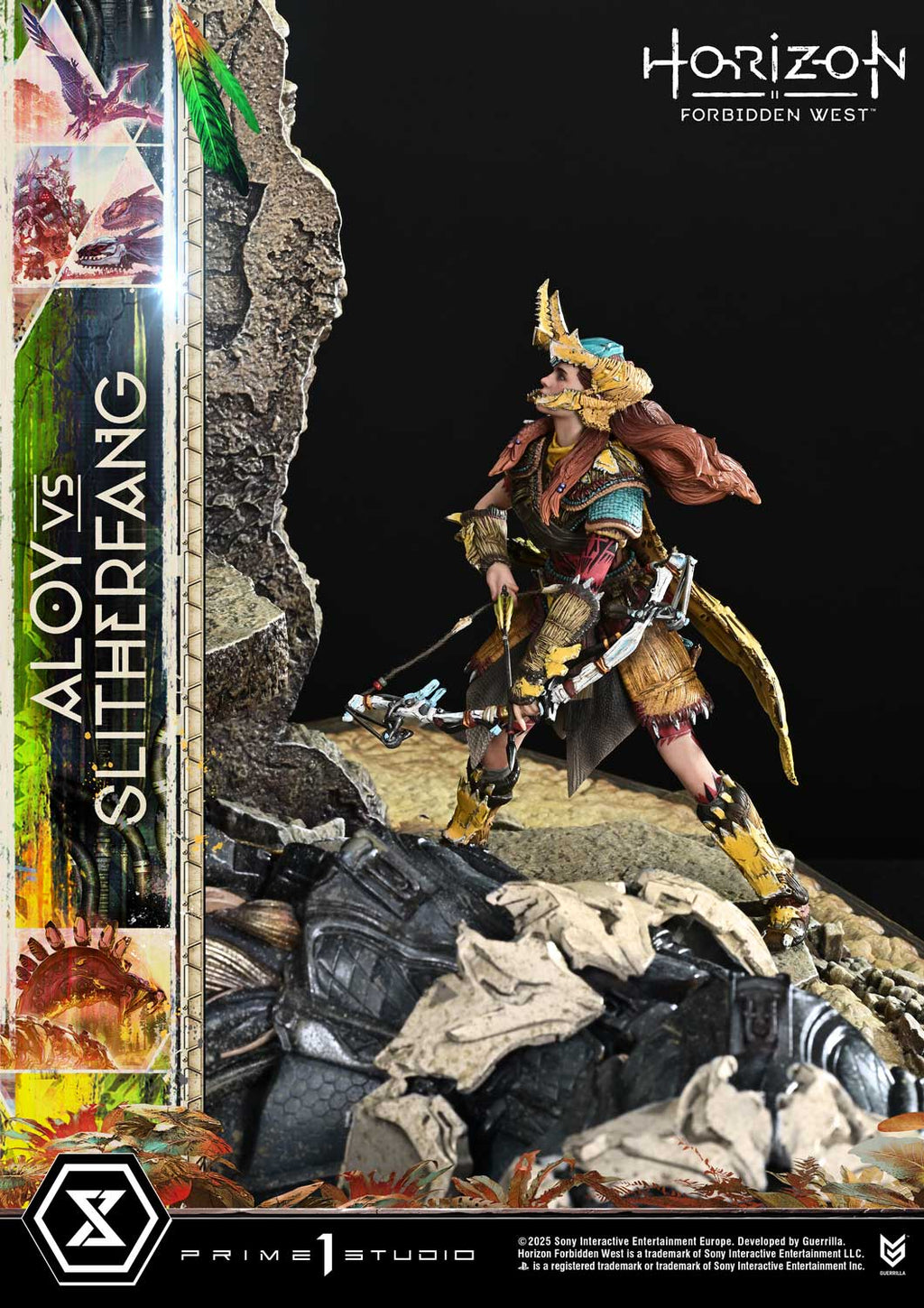 Ultimate Diorama Masterline Horizon Forbidden West Aloy vs. The Slitherfang Bonus Version
