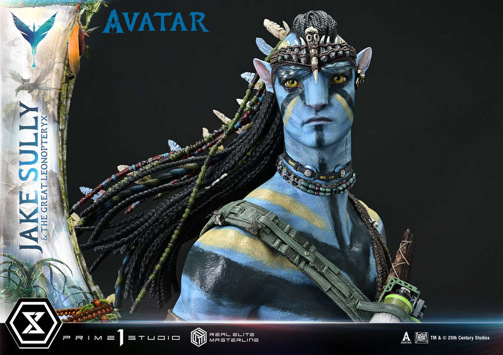 Real Elite Masterline Avatar (Film) Jake Sully &amp; The Great Leonopteryx Avatar Legacy Collection Deluxe Bonus Version