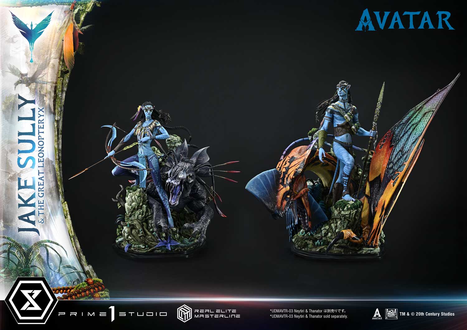 Real Elite Masterline Avatar (Film) Jake Sully &amp; The Great Leonopteryx Avatar Legacy Collection Deluxe Bonus Version