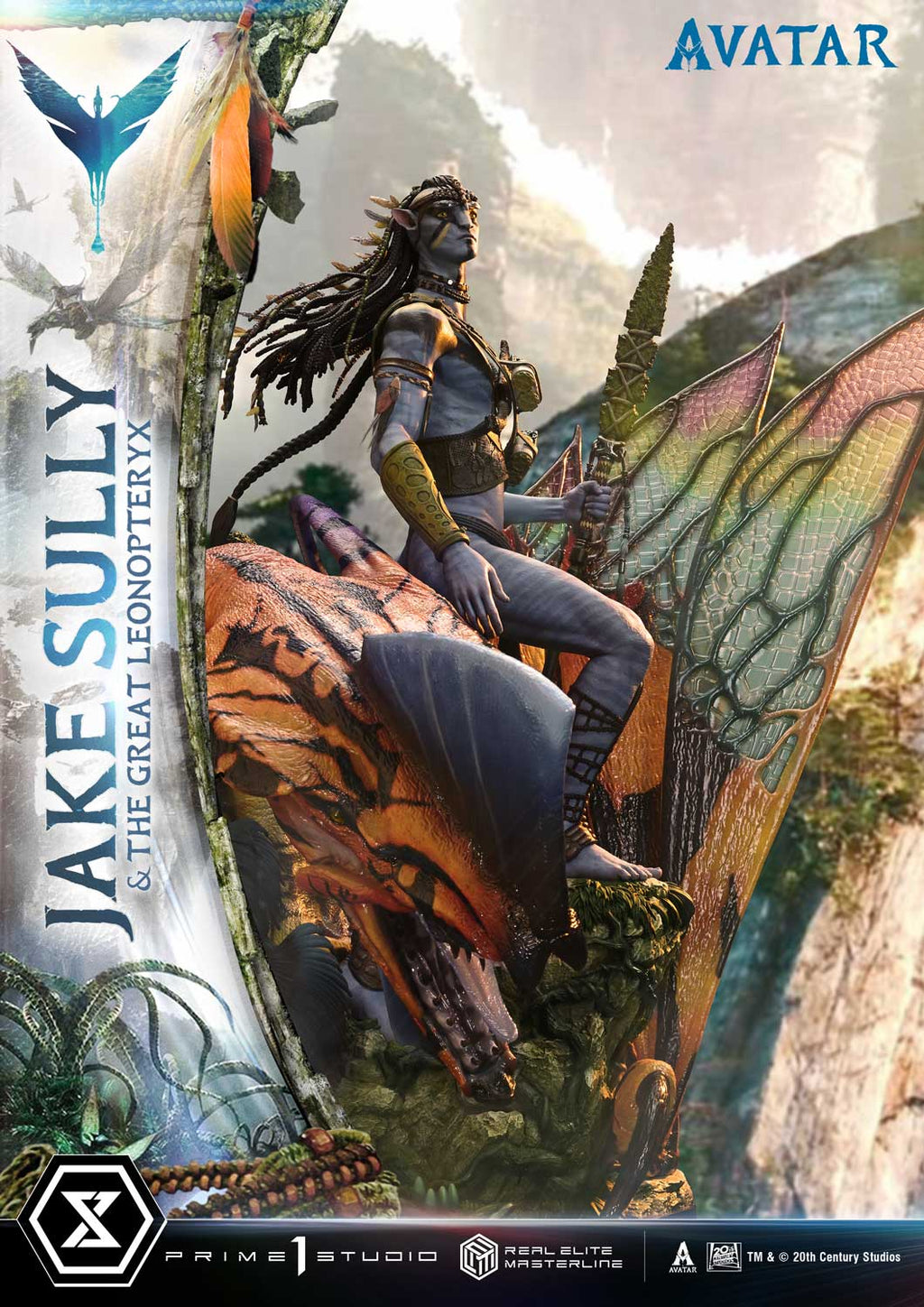 Real Elite Masterline Avatar (Film) Jake Sully &amp; The Great Leonopteryx Avatar Legacy Collection Deluxe Bonus Version