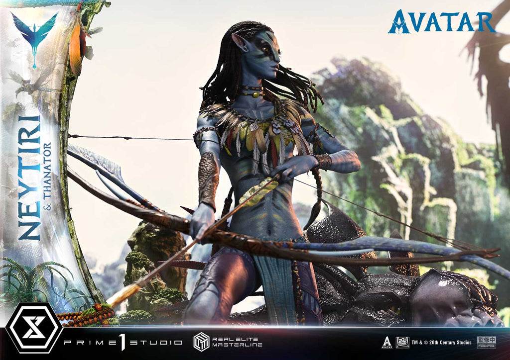 Real Elite Masterline Avatar (Film) Neytiri &amp; Thanator Avatar Legacy Collection Deluxe Version