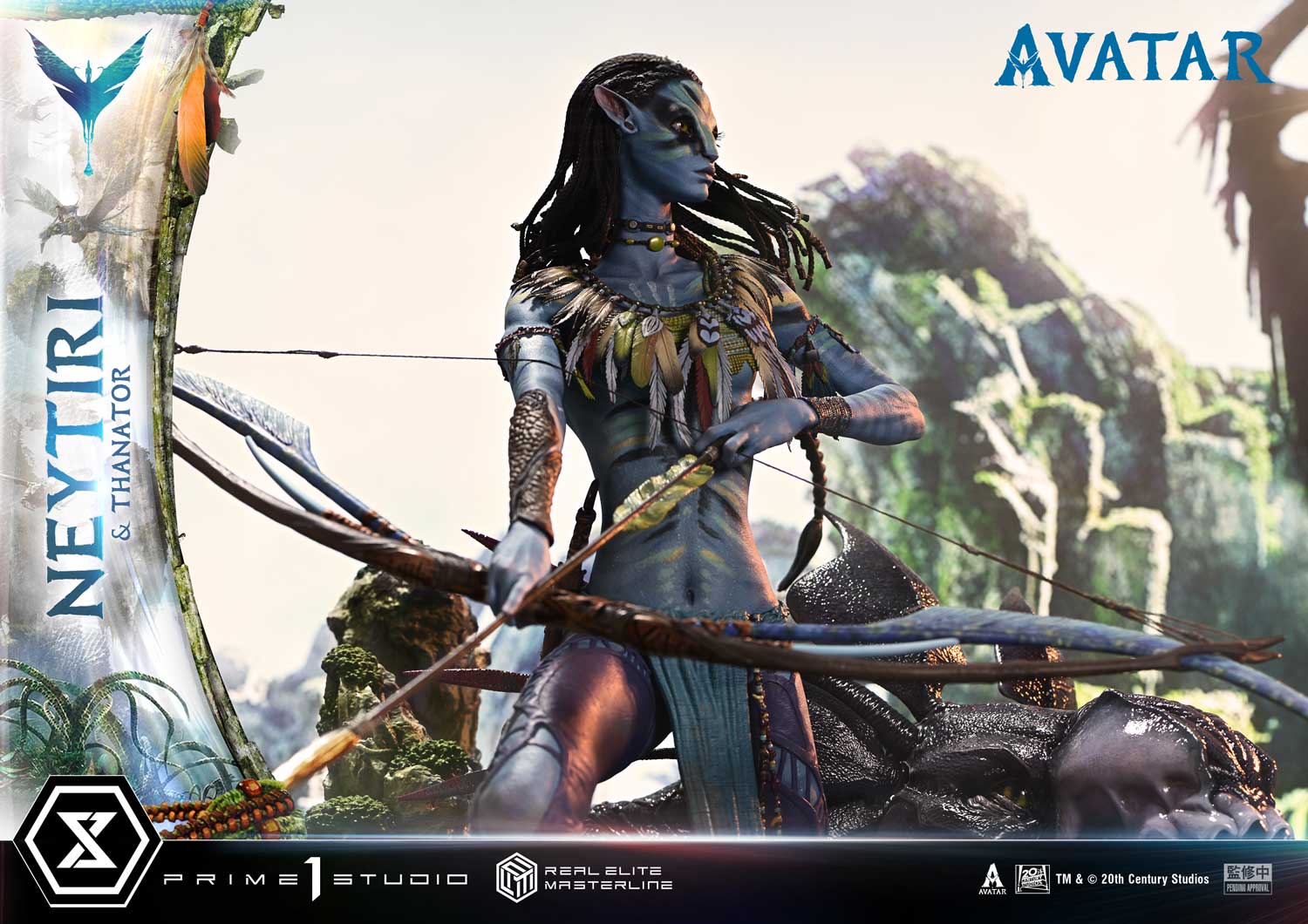 Real Elite Masterline Avatar (Film) Neytiri &amp; Thanator Avatar Legacy Collection Deluxe Version