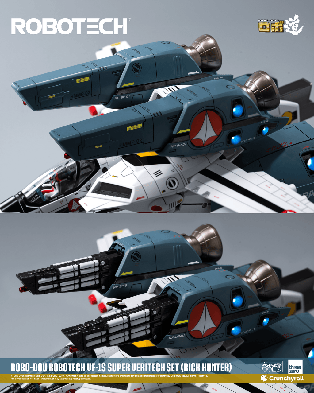 ROBO-DOU ROBOTECH VF‐1S Super Veritech Set (RICK HUNTER)