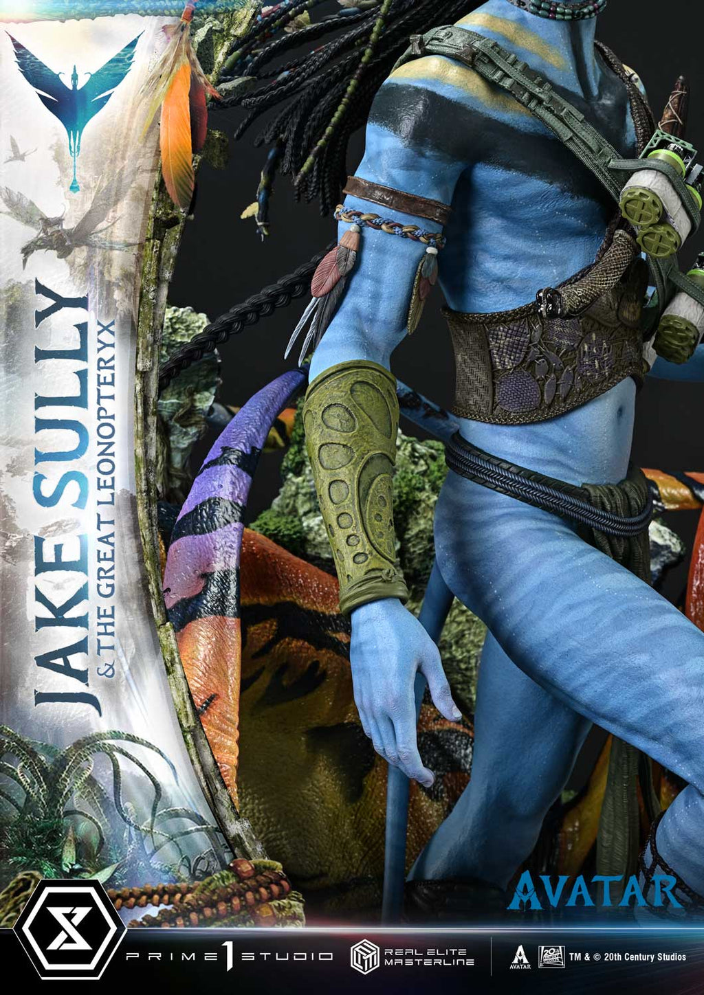 Real Elite Masterline Avatar (Film) Jake Sully &amp; The Great Leonopteryx Avatar Legacy Collection Deluxe Bonus Version