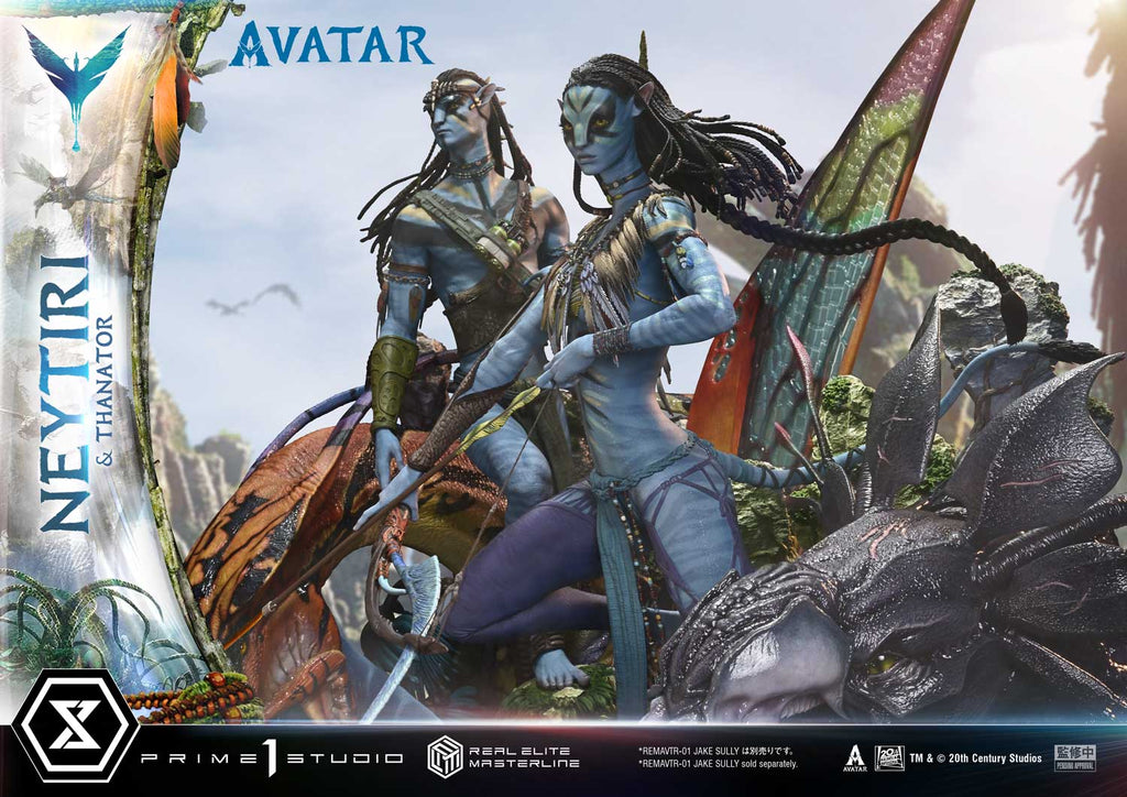 Real Elite Masterline Avatar (Film) Neytiri &amp; Thanator Avatar Legacy Collection Deluxe Version