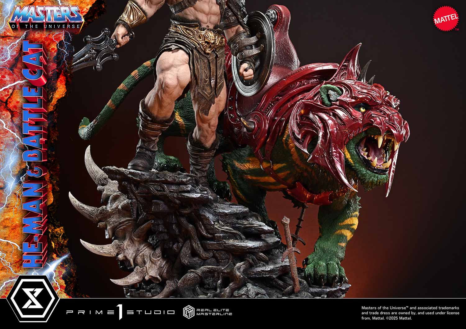Real Elite Masterline Masters of the Universe He-Man &amp; Battle Cat Ultimate Bonus Version