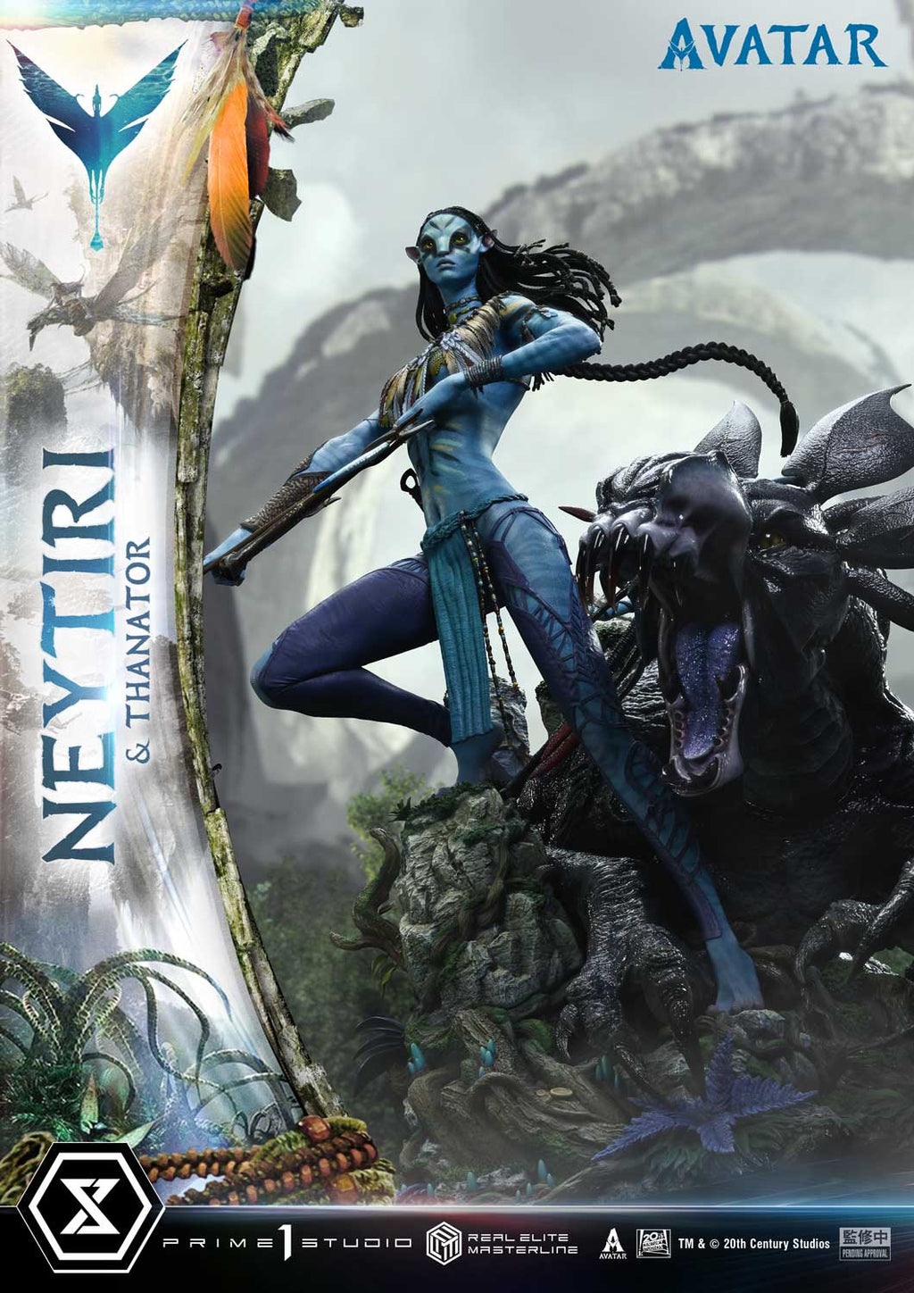 Real Elite Masterline Avatar (Film) Neytiri &amp; Thanator Avatar Legacy Collection Deluxe Version