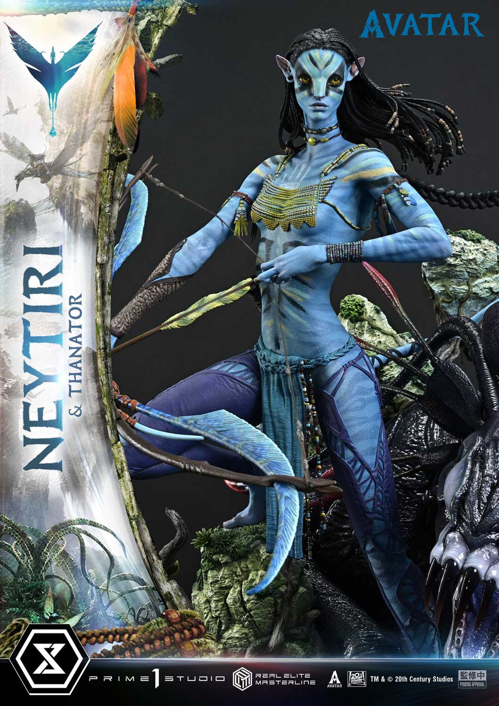 Real Elite Masterline Avatar (Film) Neytiri &amp; Thanator Avatar Legacy Collection Deluxe Version