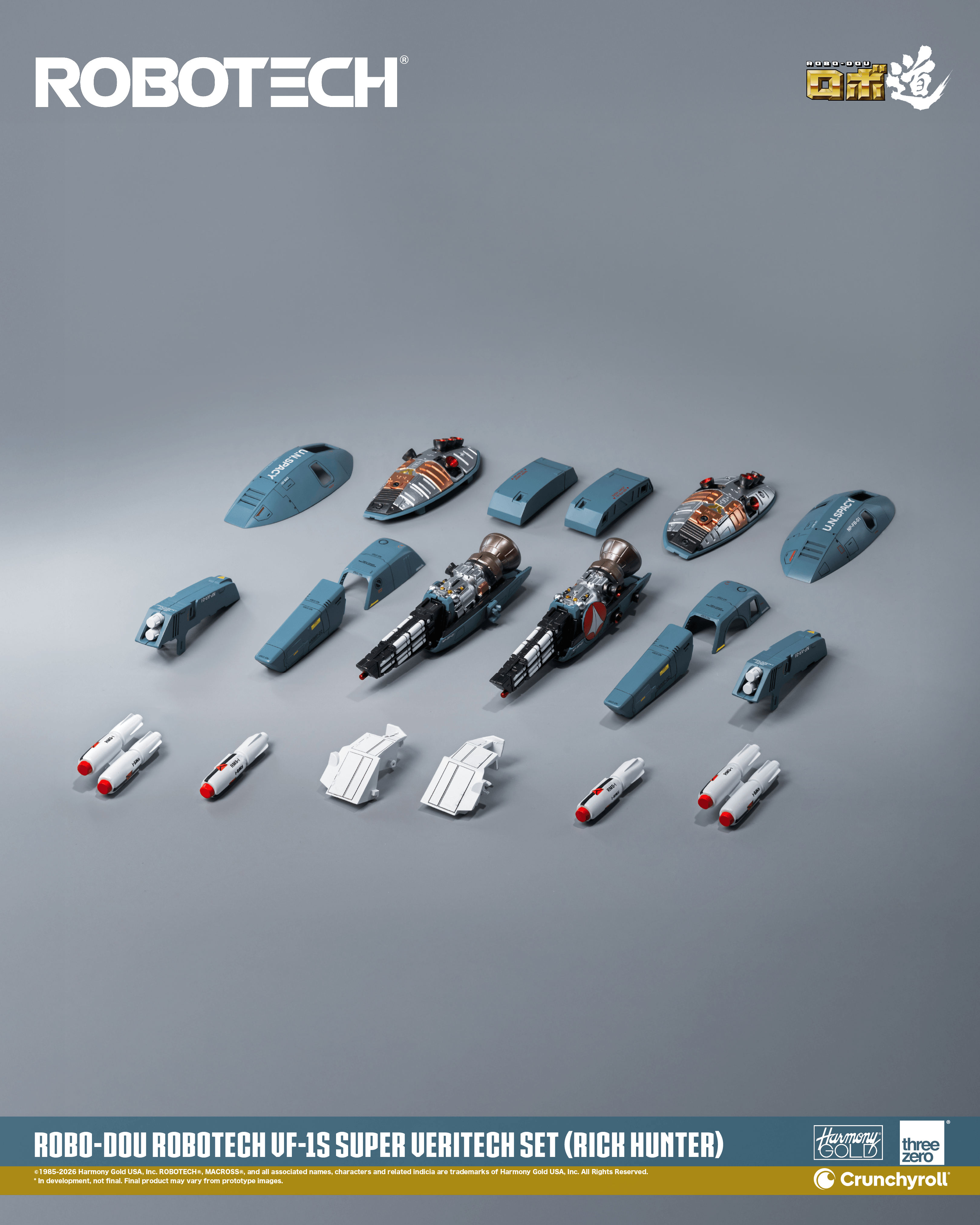 ROBO-DOU ROBOTECH VF‐1S Super Veritech Set (RICK HUNTER)