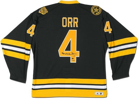 Upper Deck Authenticated - Bobby Orr Autographed Boston Bruins Heroes of Hockey Authentic Black Jersey