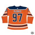 Upper Deck Authenticated - Connor McDavid Autographed Authentic Edmonton Oilers Adidas Orange Jersey