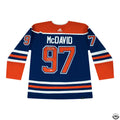 Upper Deck Authenticated - Connor McDavid Autographed & Inscribed "700 PTS 10/12/22" Blue Adidas Edmonton Oilers Jersey