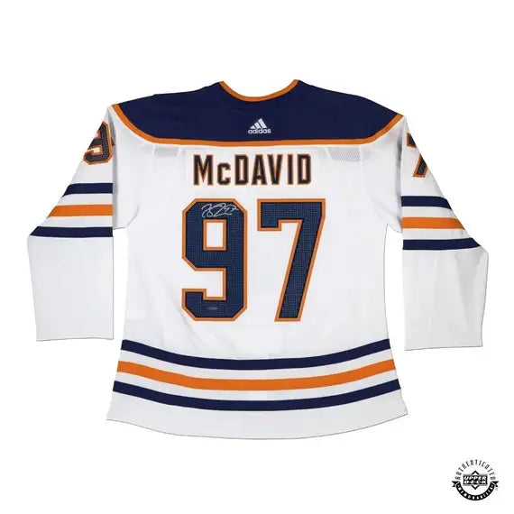 Upper Deck Authenticated - Connor McDavid Autographed Authentic Edmonton Oilers Adidas White Jersey