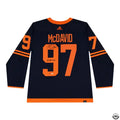 Upper Deck Authenticated - Connor McDavid Autographed & Inscribed “6X All-Star” Navy Primegreen Adidas Edmonton Oilers Alternate Jersey
