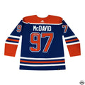Upper Deck Authenticated - Connor McDavid Autographed Blue Adidas Edmonton Oilers Jersey
