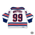 Upper Deck Authenticated - Wayne Gretzky Autographed Vintage Throwback White CCM New York Rangers Jersey