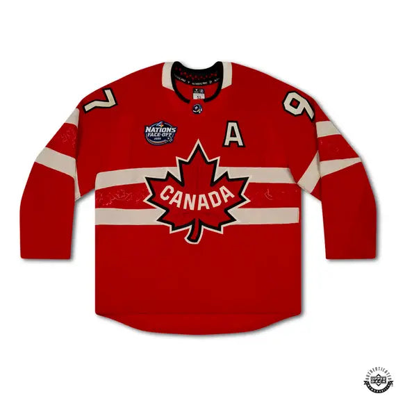 Upper Deck Authenticated - Connor McDavid Autographed & Inscribed “FOR CANADA” Authentic 4 Nations Faceoff Red Team Canada Jersey
