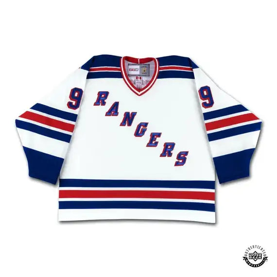 Upper Deck Authenticated - Wayne Gretzky Autographed Vintage Throwback White CCM New York Rangers Jersey