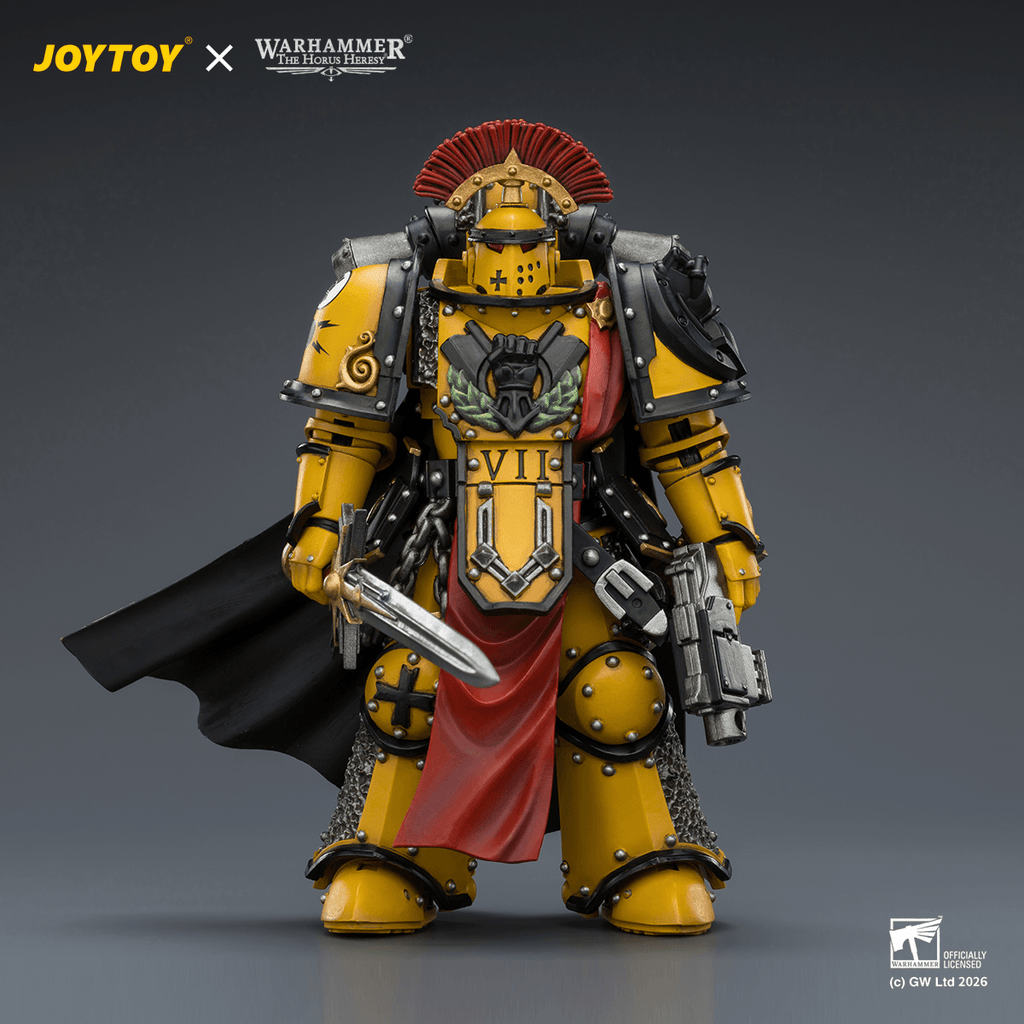 Imperial Fists Legion Praetor in Mk III Armour with Power Sword and Bolt Pistol
