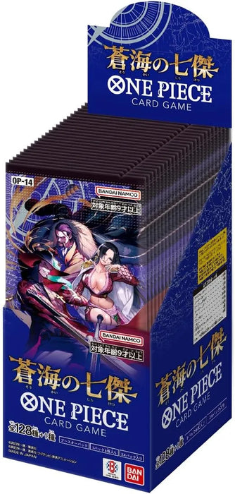 One Piece - Japanese TCG OP14 - The Azure Sea's Seven Booster Box - Sealed Case of 12