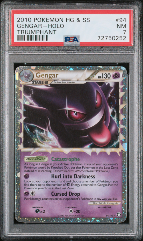 PSA 7 GENGAR-HOLO TRIUMPHANT