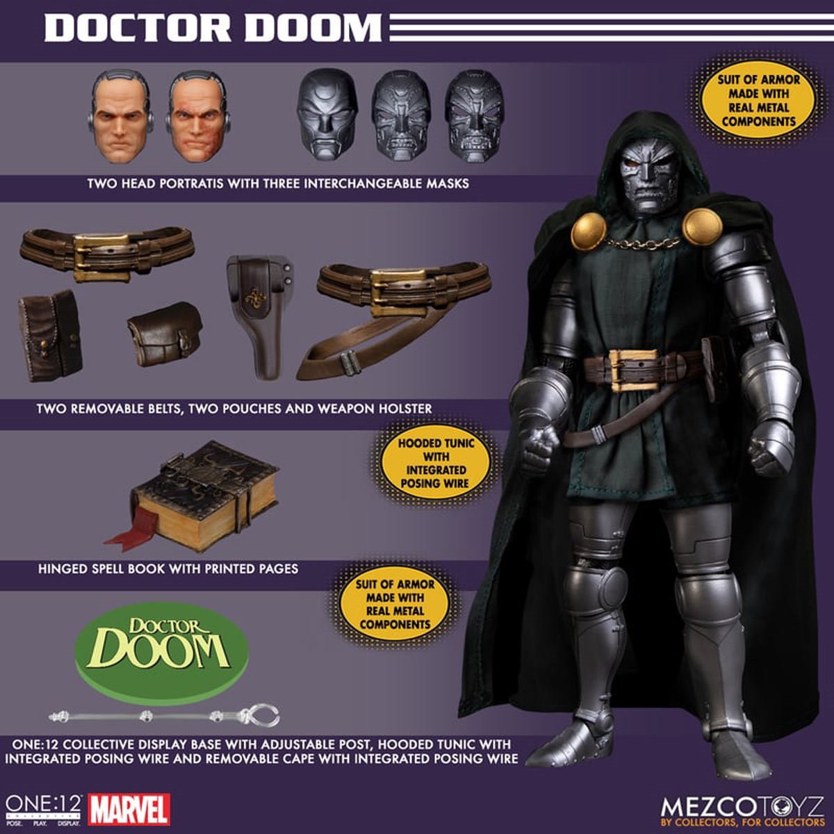 Mezco Doctor Doom One:12 Collective Action Figure (PRE-ORDER SEPTEMBER 2026)