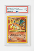 BLAINE'S CHARIZARD HOLO 2000 POKEMON GYM CHALLENGE PSA MINT 9