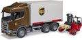 SCANIA Super 560R UPS Logistics Truck with Forklift