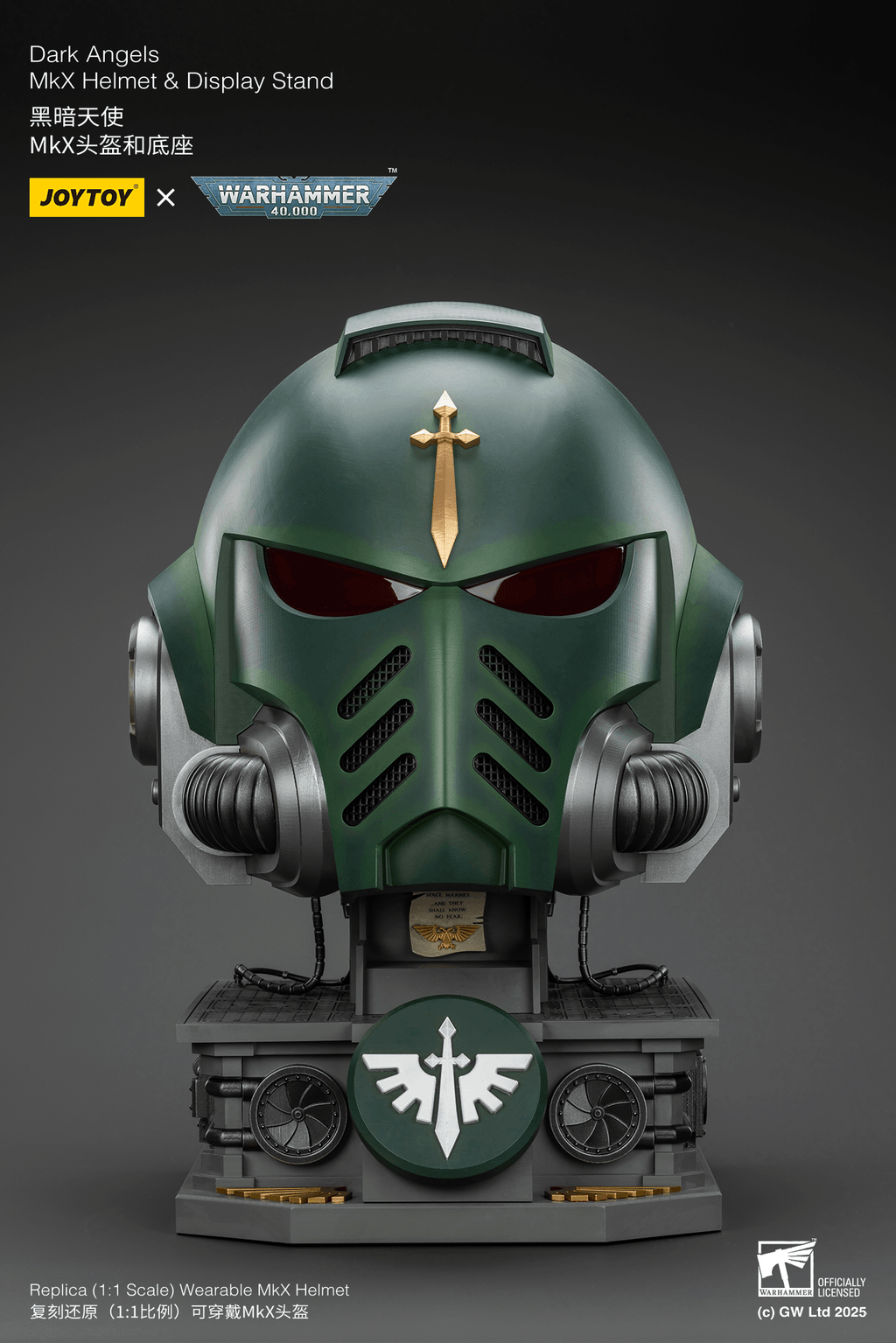 Dark Angels MkX Helmet &amp; Display Stand