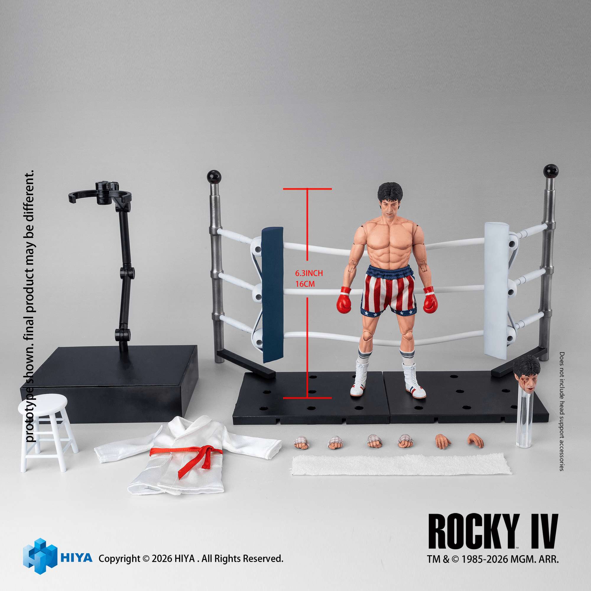 1/12 Scale 6.3 Inch Rocky IV Rocky Boxer Version Action Figure