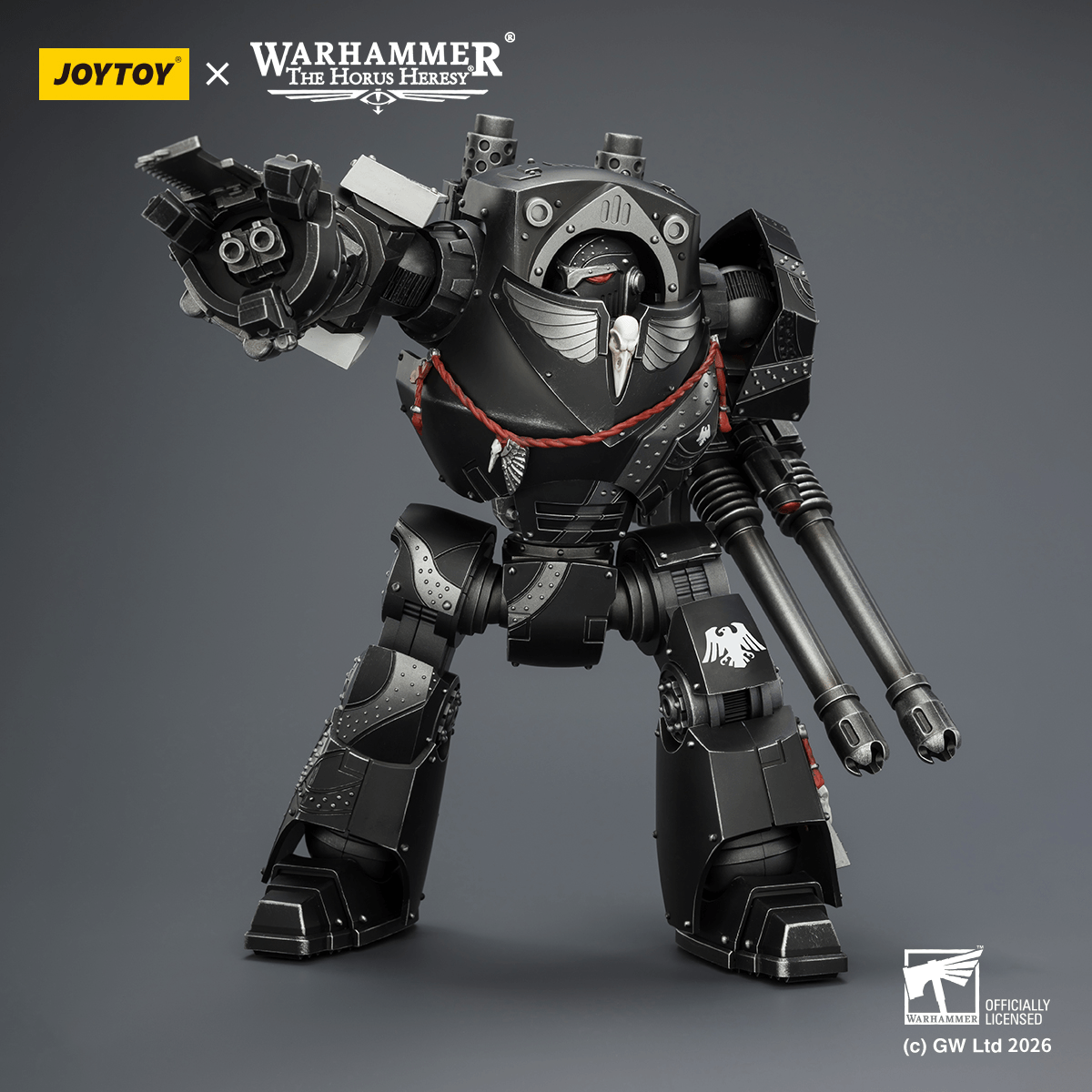 Raven Guard Contemptor Dreadnought with Gravis autocannon and Chainfist