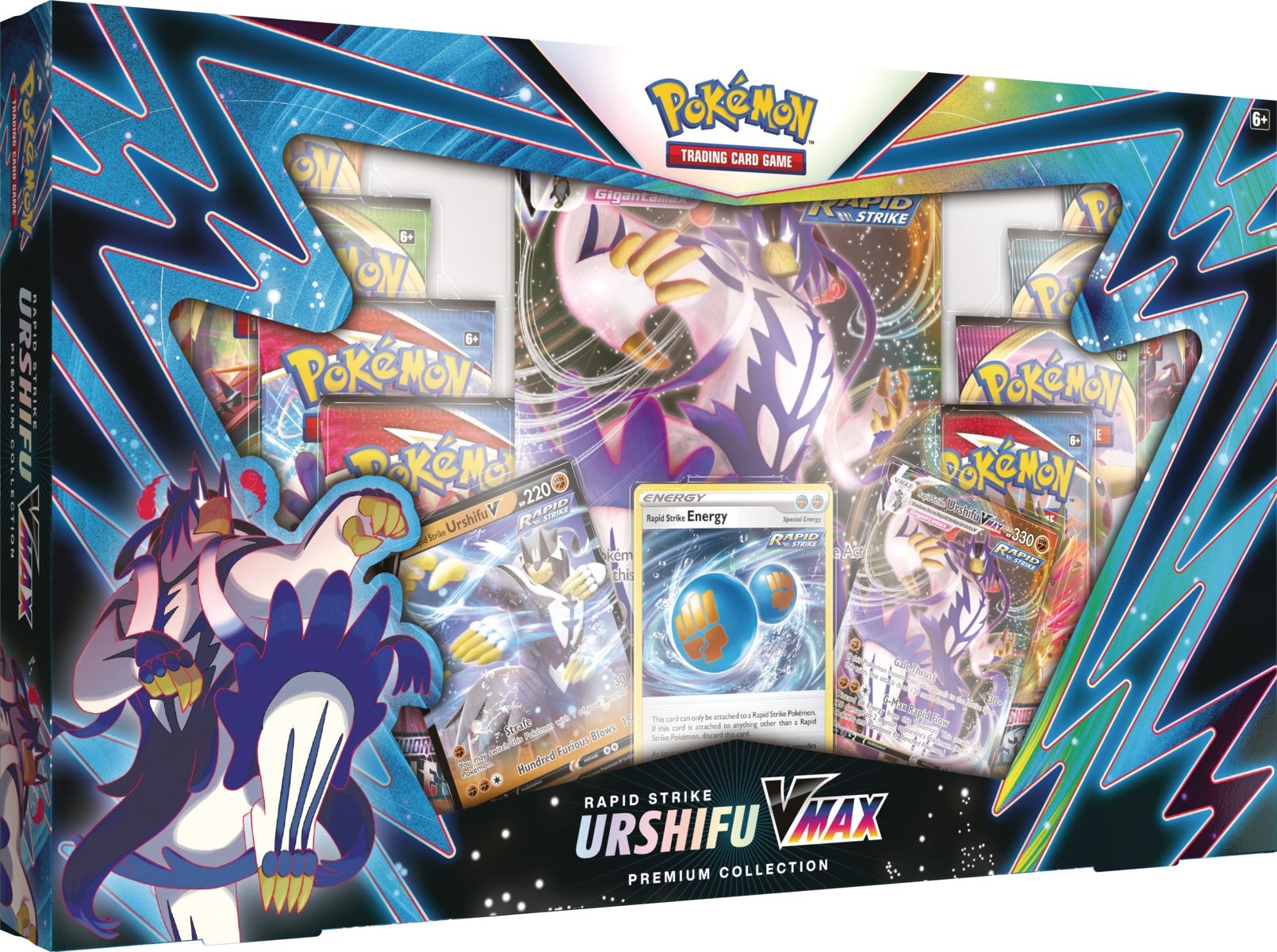Pokémon-Sammelkartenspiel: Premium-Kollektion (Wulaosu-VMAX im turbofokussierten Stil)