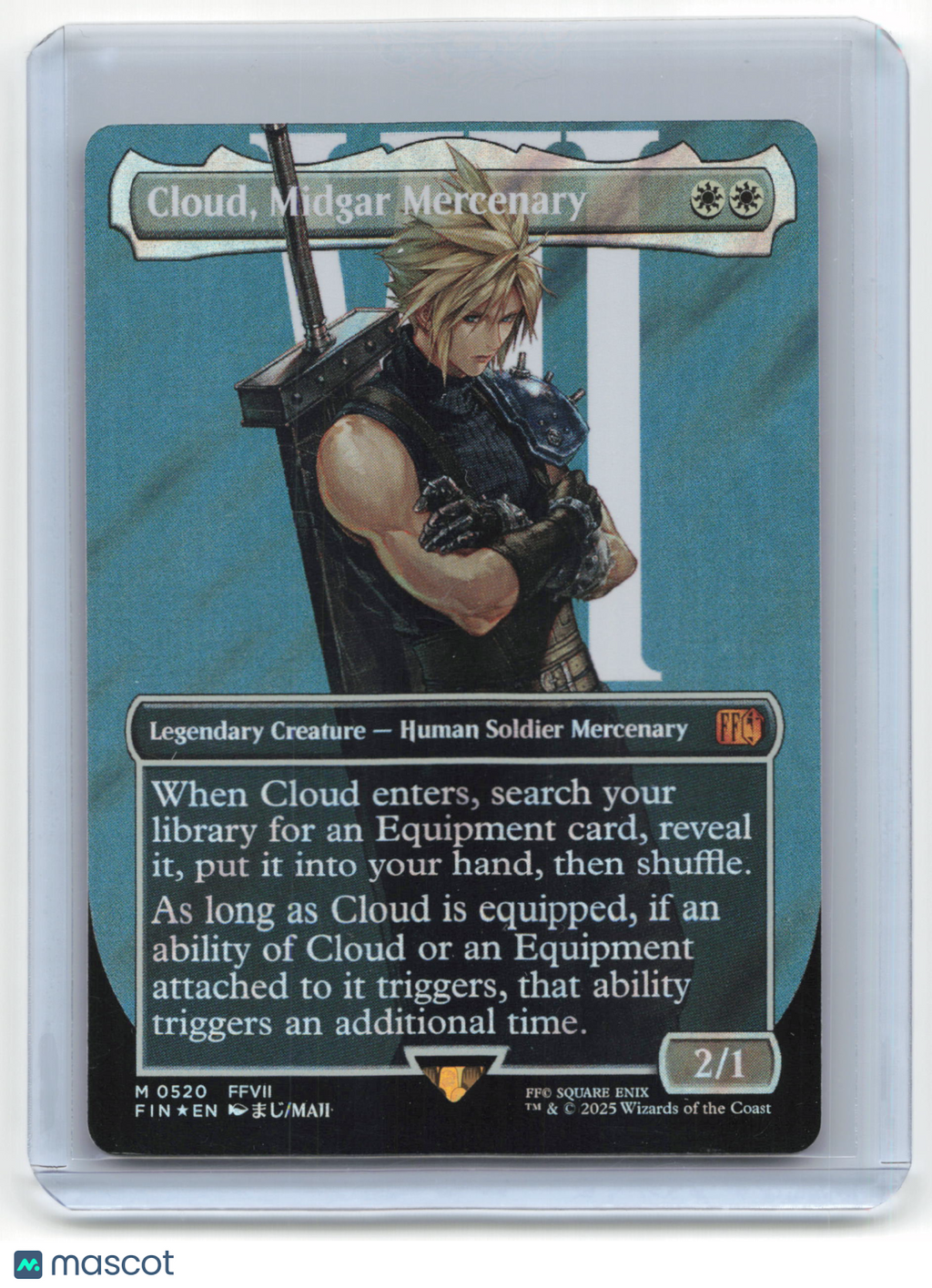 2025 Magic: The Gathering—Midgar Mercenary Cloud #520 Final Fantasy— Near Mint