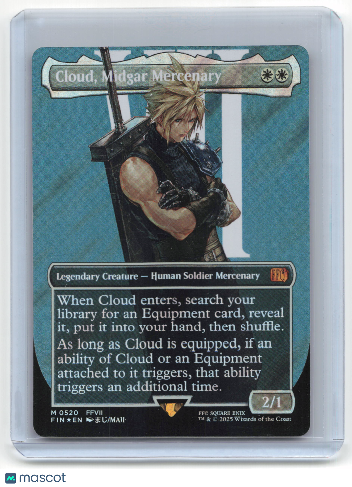 2025 Magic: The Gathering—Midgar Mercenary Cloud #520 Final Fantasy— Near Mint