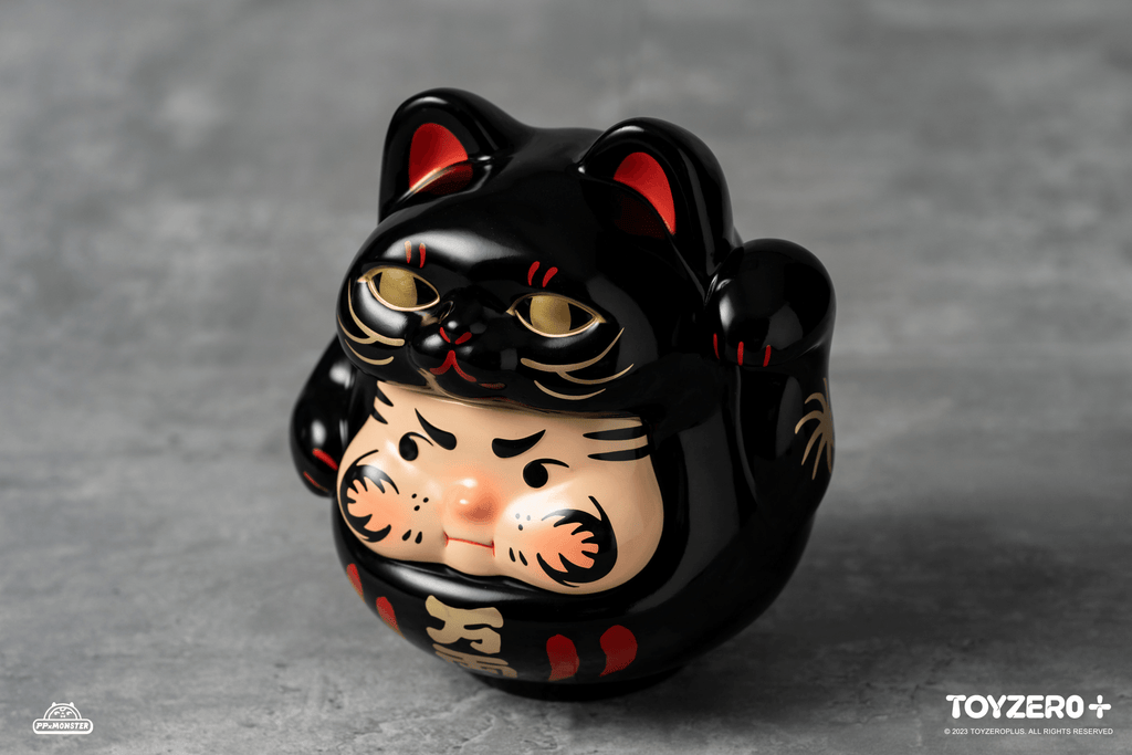 200% PP Lucky Cat Daruma (Black cat edition)