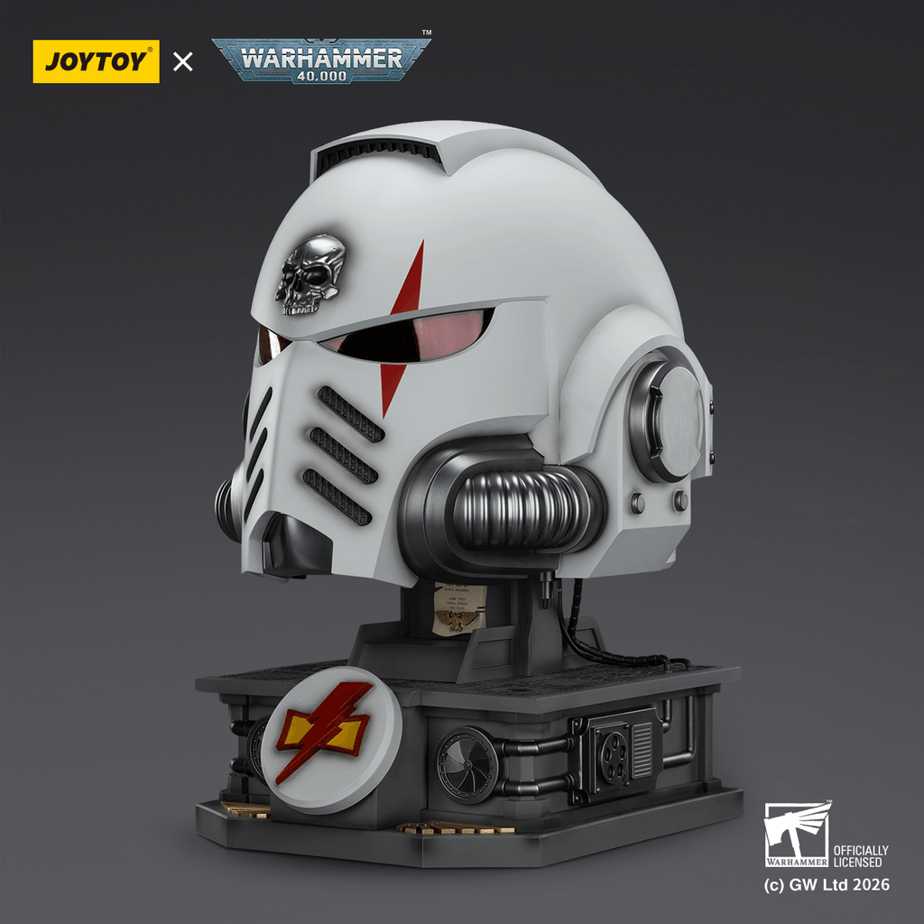 White Scars MkX Helmet&amp; Display Stand