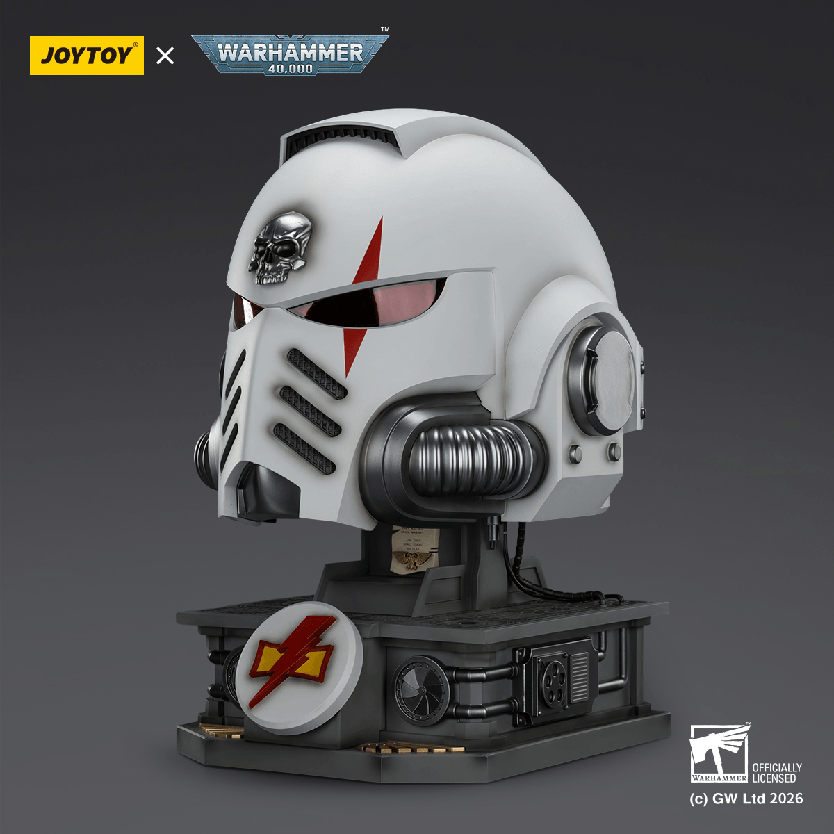 White Scars MkX Helmet&amp; Display Stand