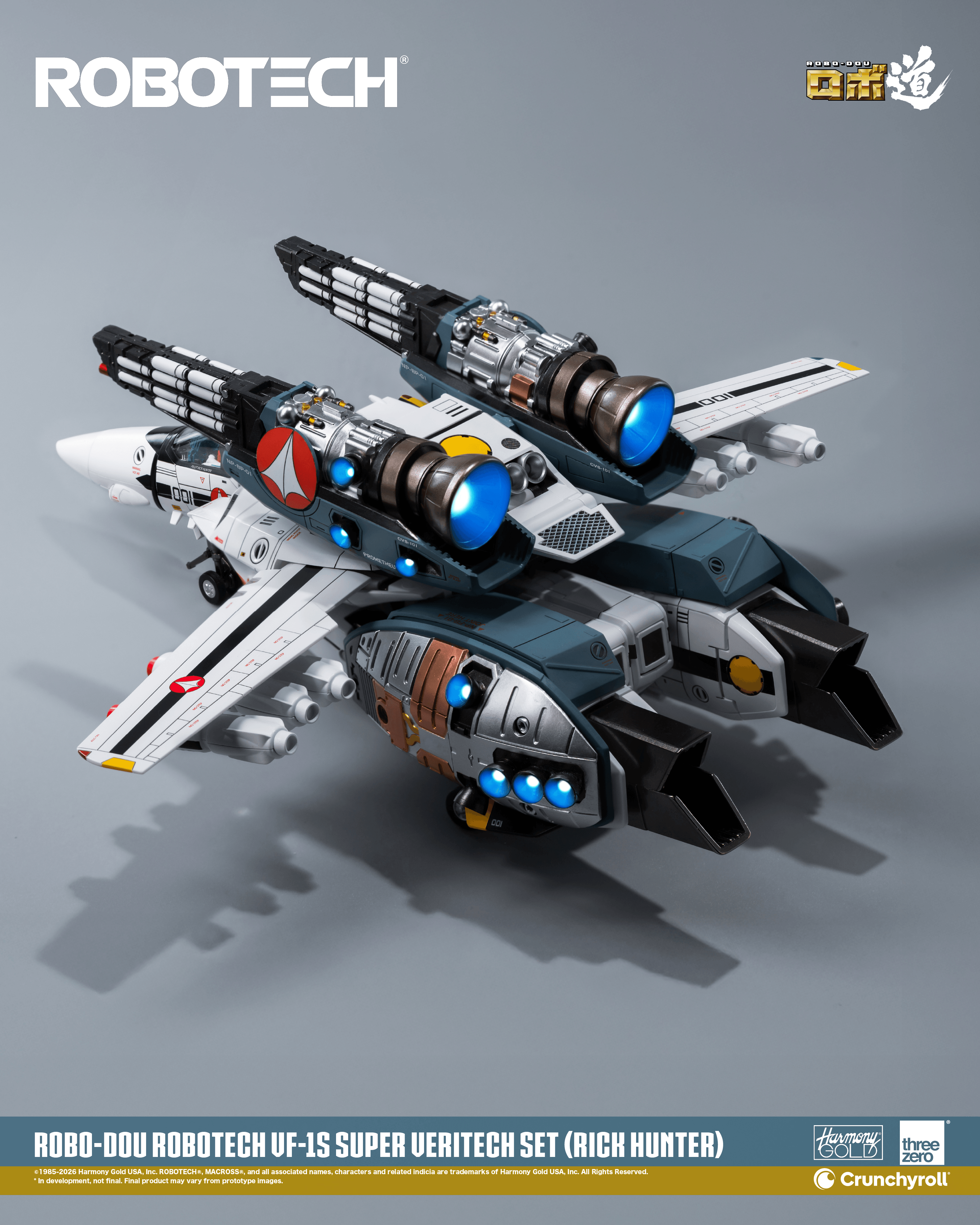 ROBO-DOU ROBOTECH VF‐1S Super Veritech Set (RICK HUNTER)