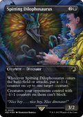 FOIL Spitting Dilophosaurus (Borderless) (Emblem) (REX-029) - Jurassic World Collection - Magic The Gathering